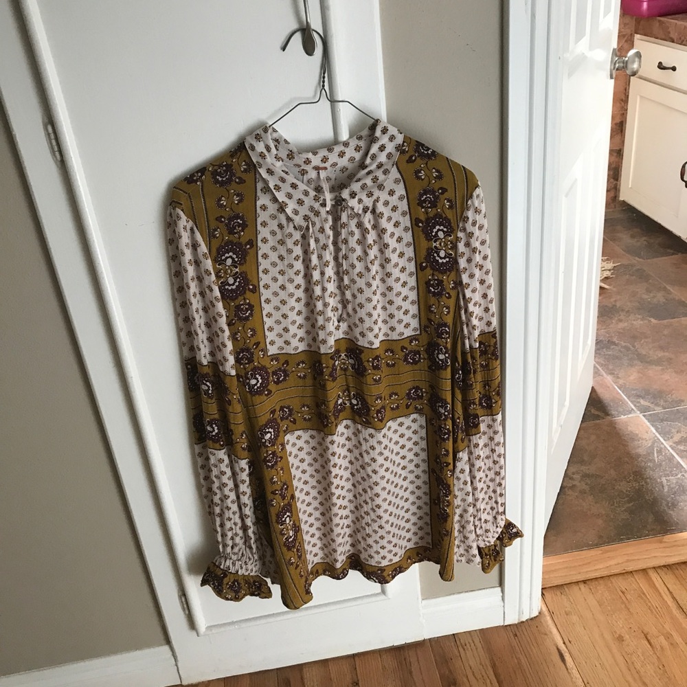 Free people long sleeve shirt or dress